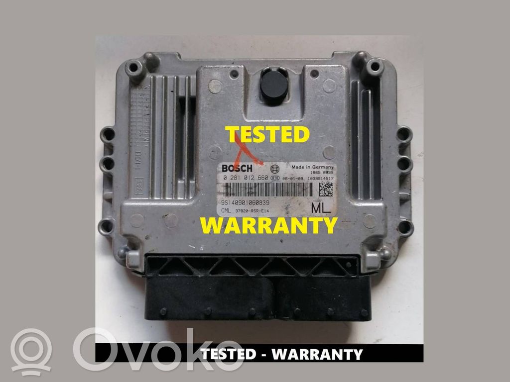 Engine control unit/module   0281012660,37820RSRE14,9S140901060839