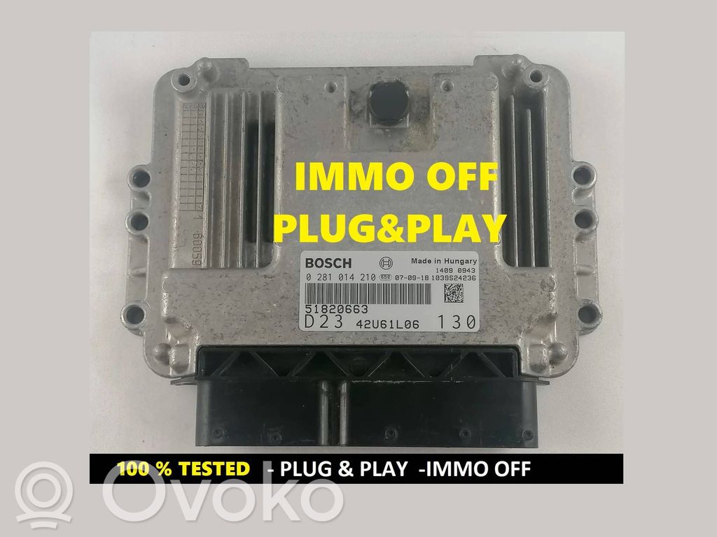 Engine control unit/module ECU   51820663,0281014210,42U61L06