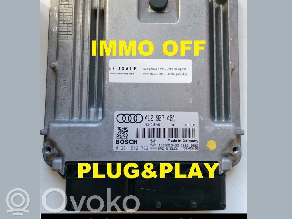 Engine control unit/module   0281012772,4L0907401,4L0910401