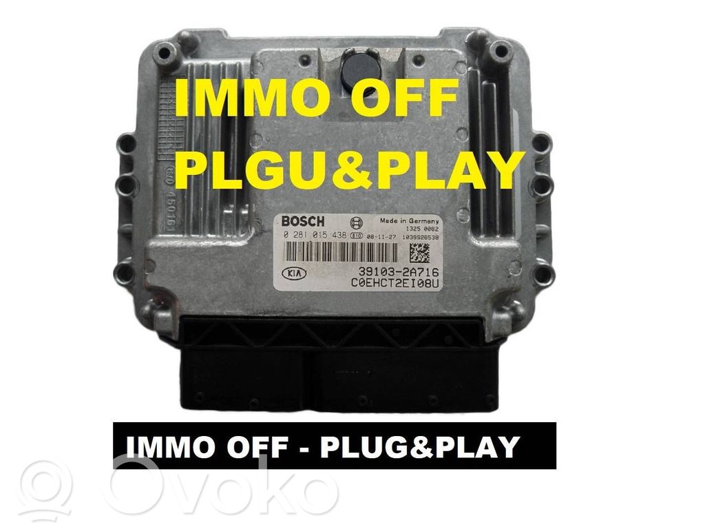 Unidad de control/módulo del motor   0281015438,391032A716