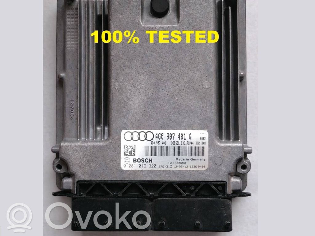 Engine control unit/module   4G0907401Q,0281019320
