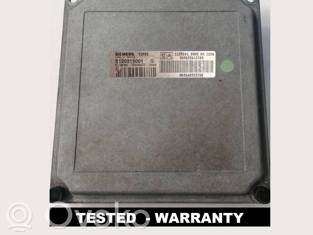 Engine control unit/module   S120215001G,9655613180,SW9655613180