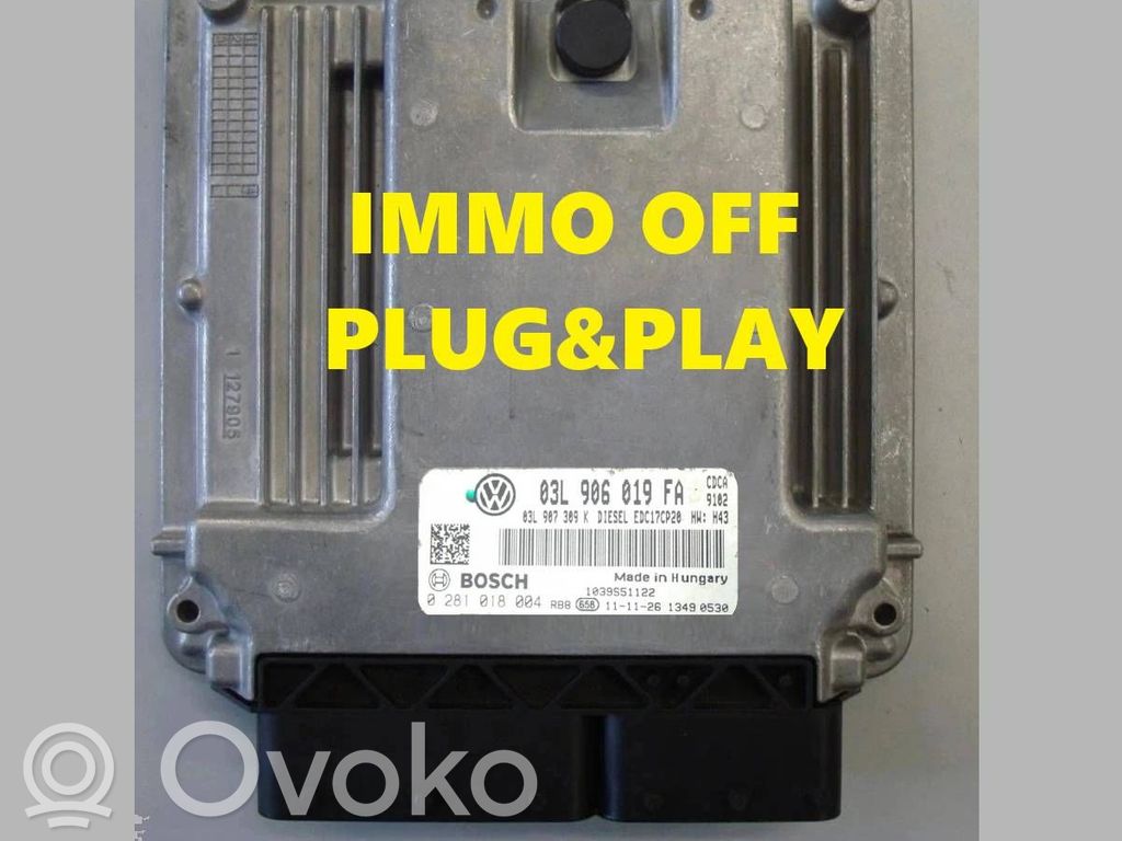 Engine control unit/module   0281018004,03L906019FA,03L907309K