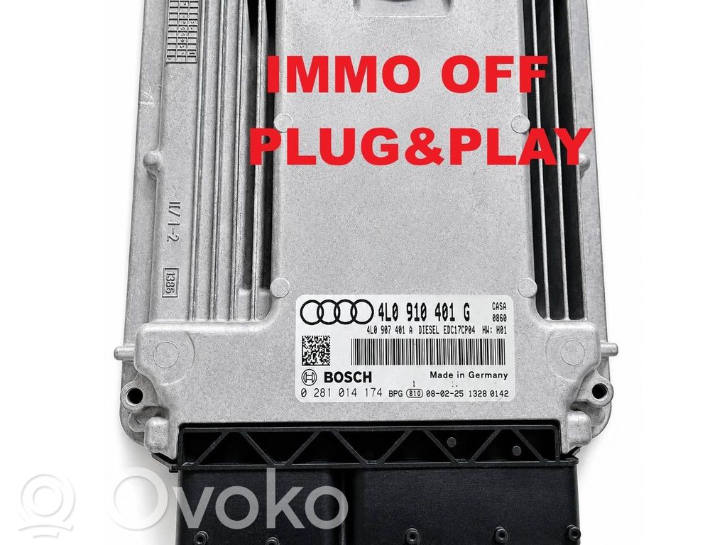 Engine control unit/module   4L0910401G,0281014174,4L0907401A