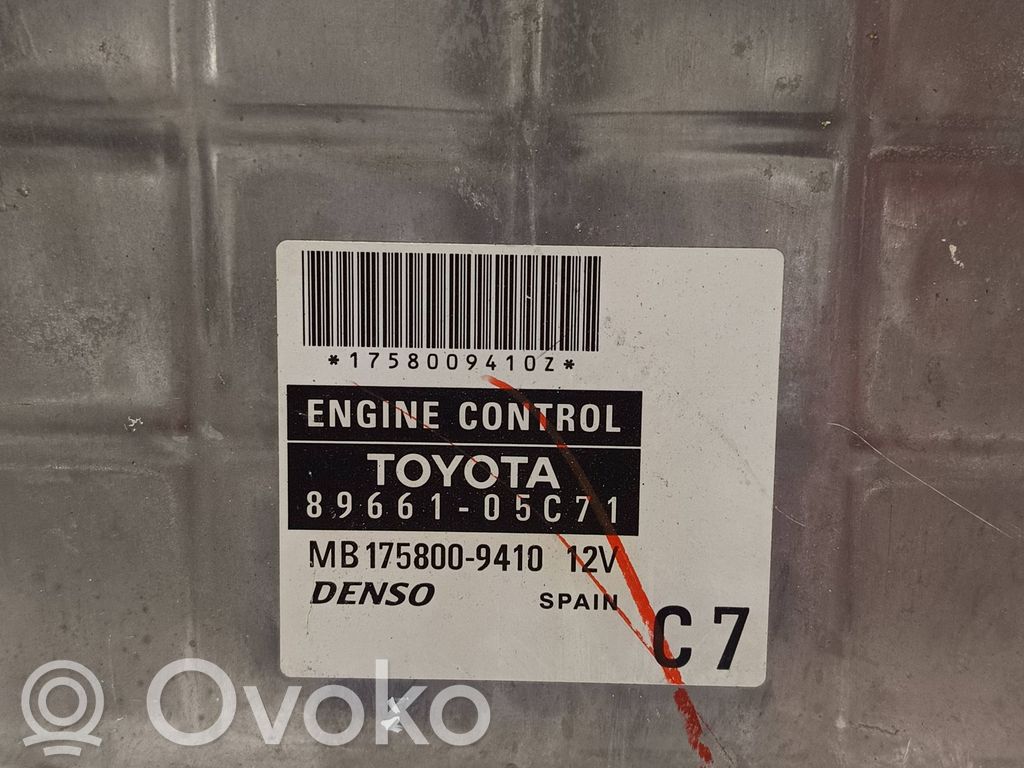 Toyota Avensis T250 Sterownik / Moduł ECU 