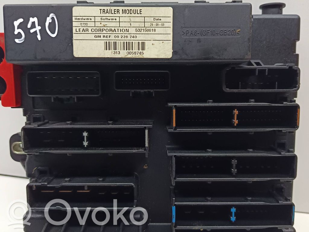 Opel Signum Módulo de fusible 