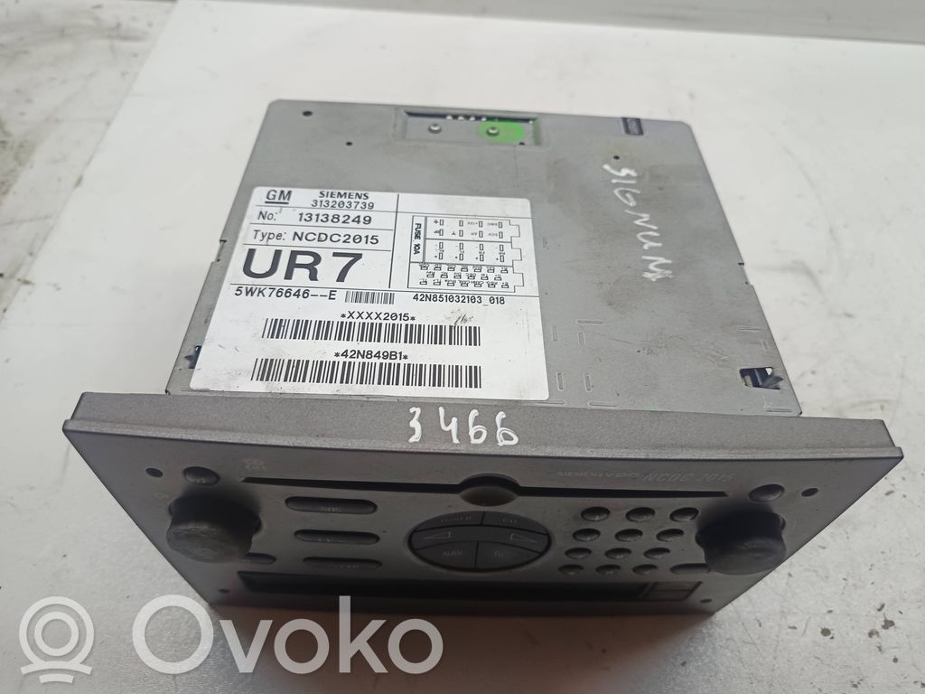 Opel Vectra C Unitate principală radio/CD/DVD/GPS 