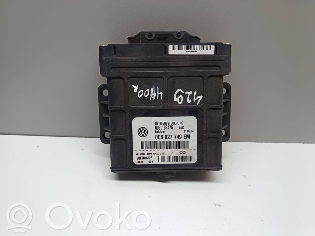Sterownik / Moduł skrzyni biegów   0C8927749EM,002S2475,SBET016128
