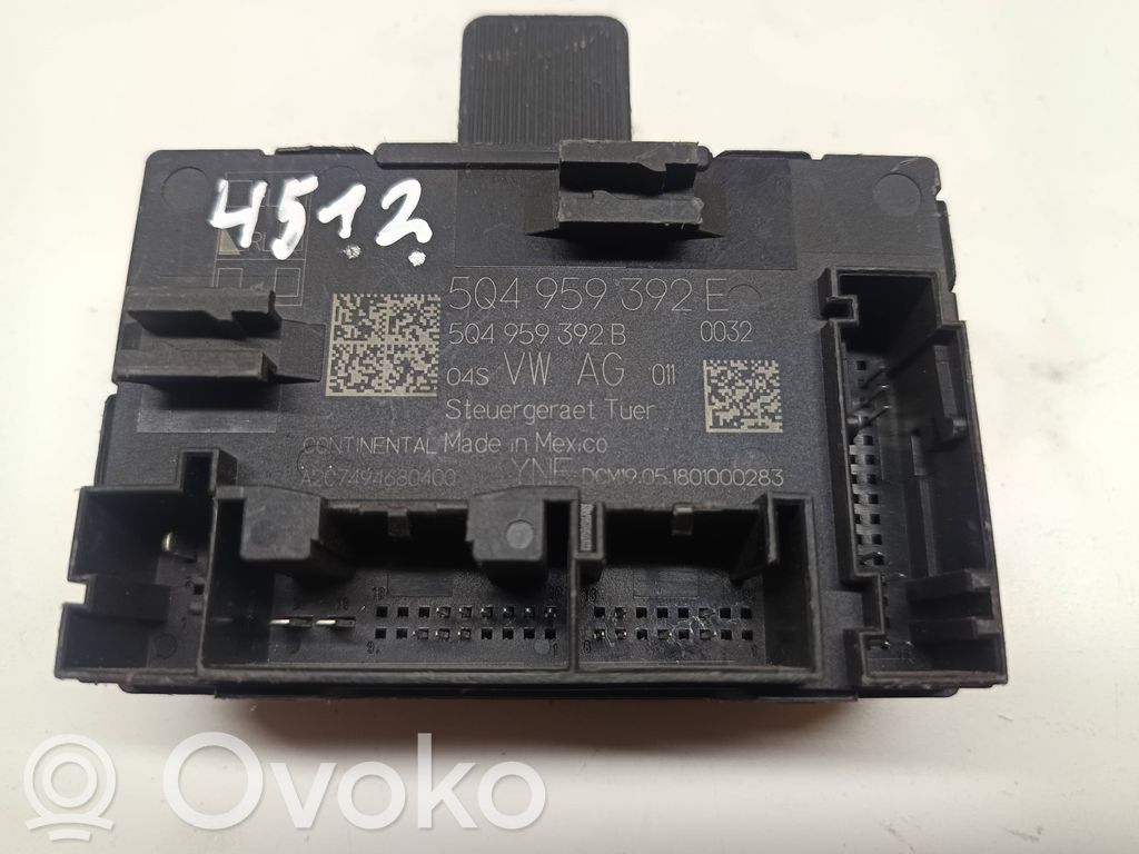 Volkswagen Jetta USA Unité de commande module de porte 