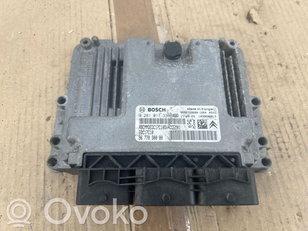 Engine control unit/module   9666729680,0281017336,9677030080