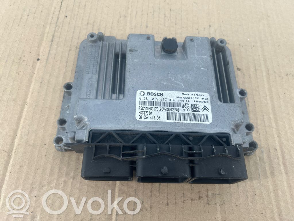 Engine control unit/module   9666729580,0281019817,9805947380