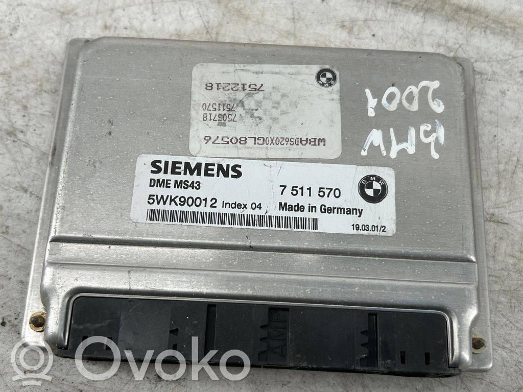 BMW 5 E39 Engine control unit/module 