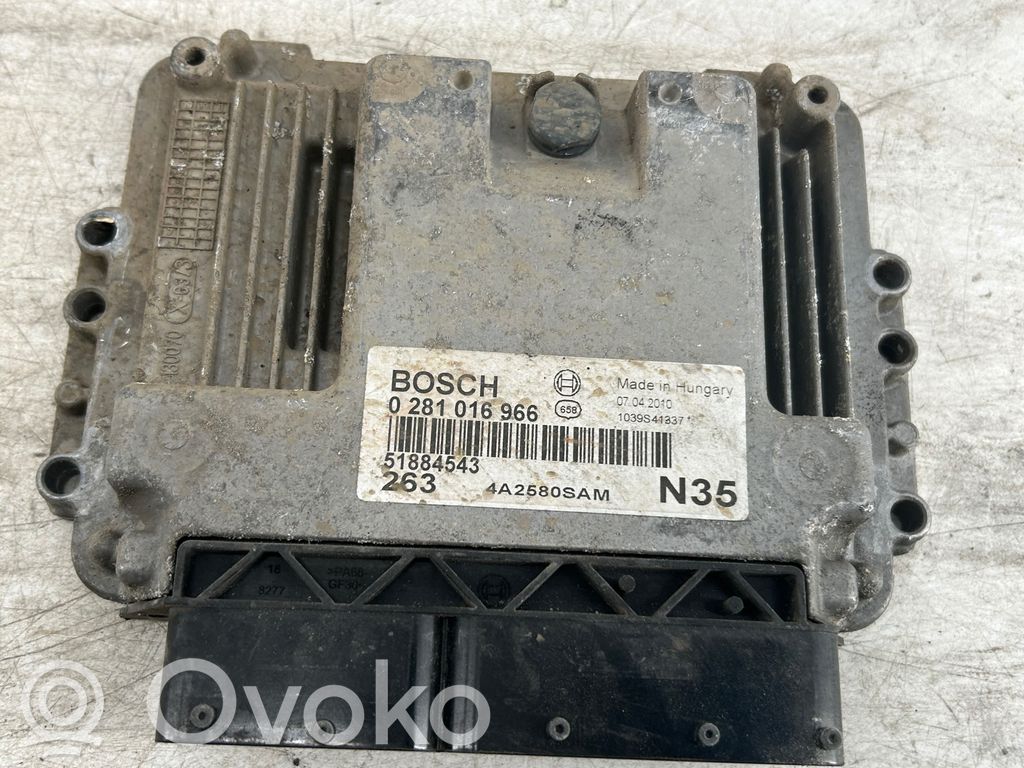 Sterownik / Moduł ECU   0281016966,4A2580SAM,51884543