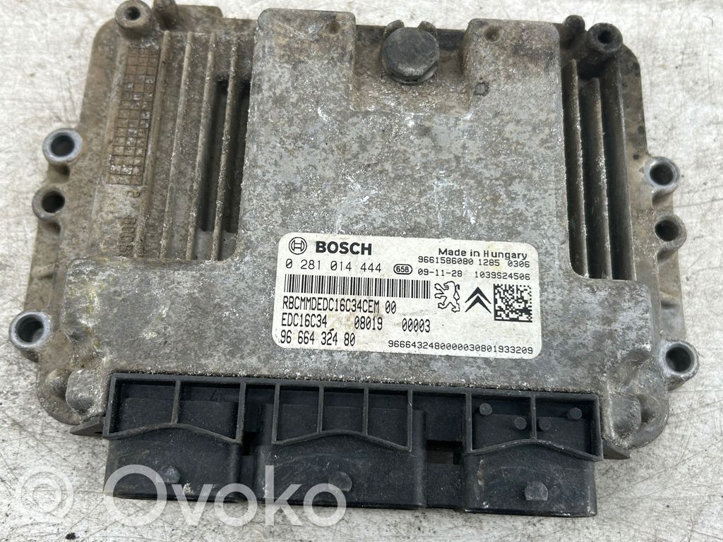 Engine control unit/module   9661586080,0281014444,9666432480