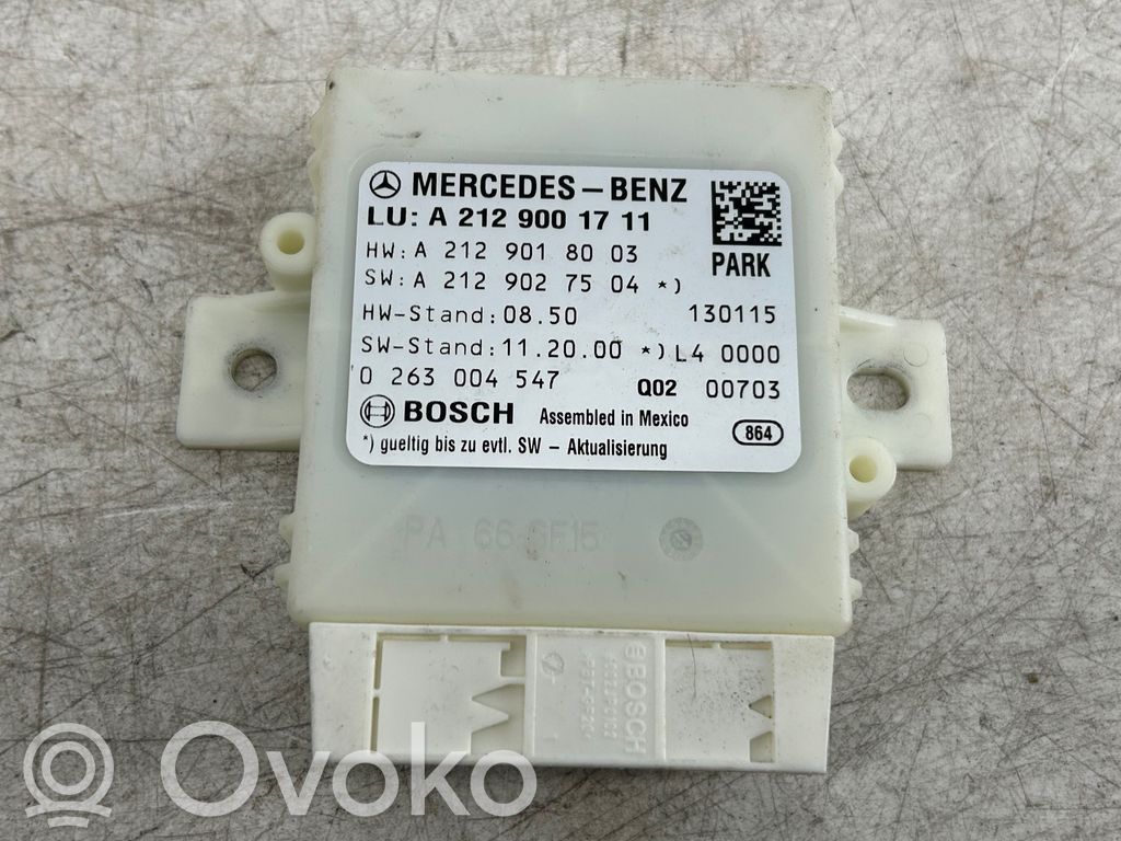 Mercedes-Benz E W212 Sterownik / Moduł parkowania PDC 