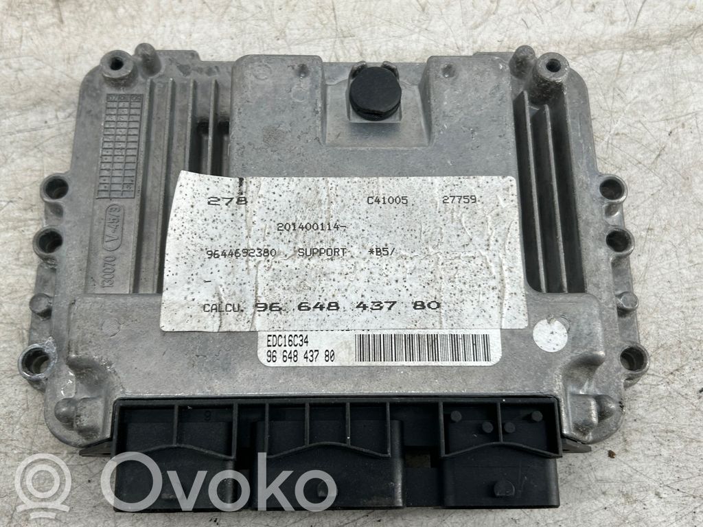 Engine control unit/module   9644692380,EDC16C34,9664843780