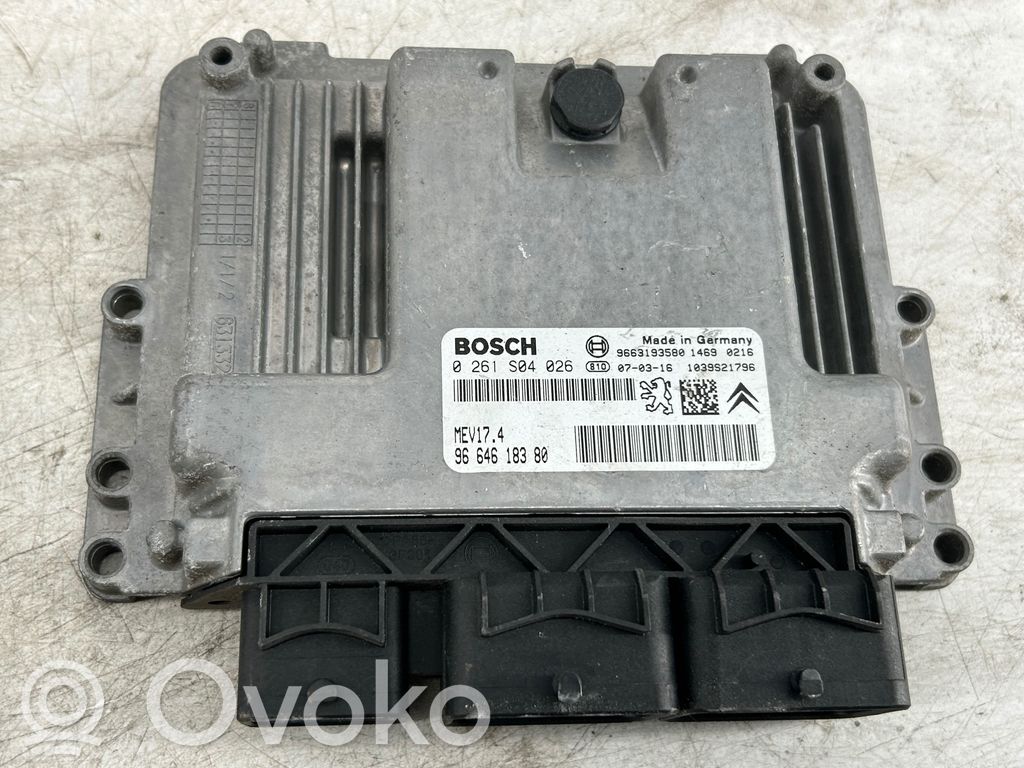 Peugeot 207 Engine control unit/module 