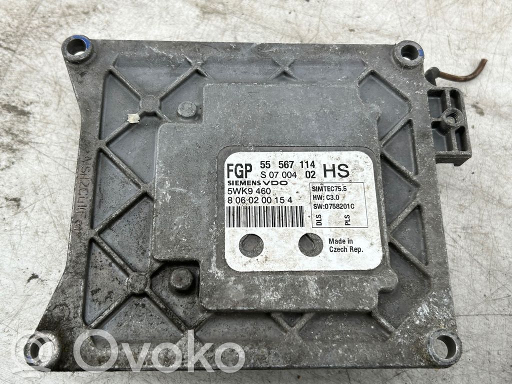 Engine control unit/module   55567114,5WK9460