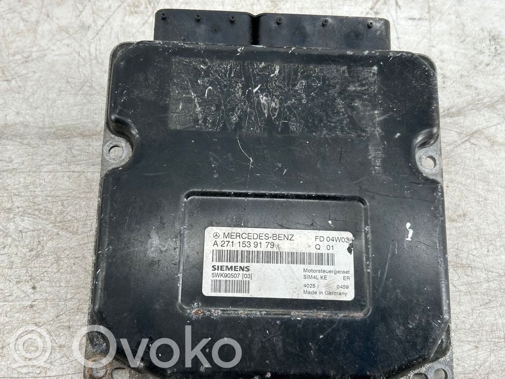 Engine control unit/module   A2711539179,FD04W03,5WK90507