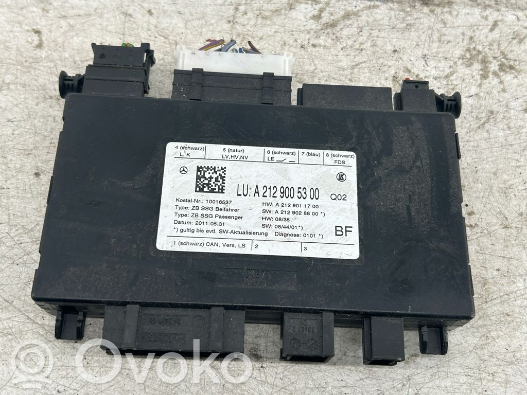 Mercedes-Benz E W212 Module de commande de siège 