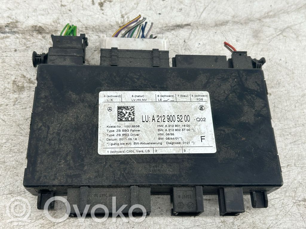 Module de commande de siège   A2129005200,A2129011600