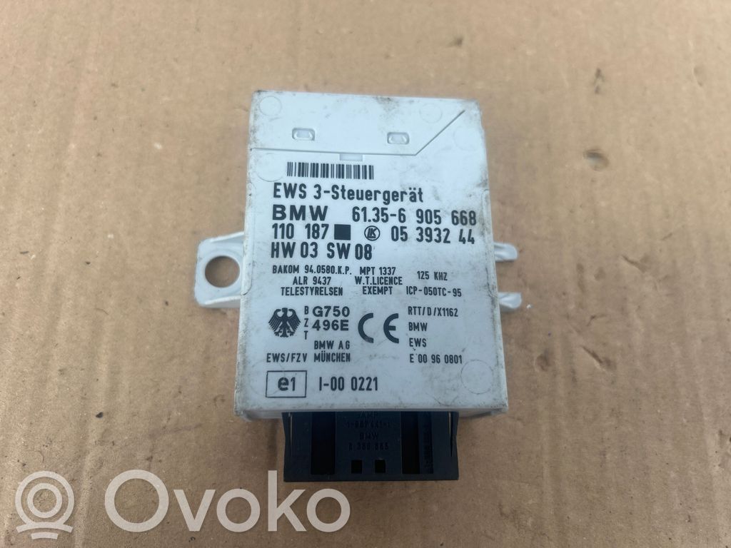 BMW 5 E39 Unité de commande dispositif d'immobilisation 