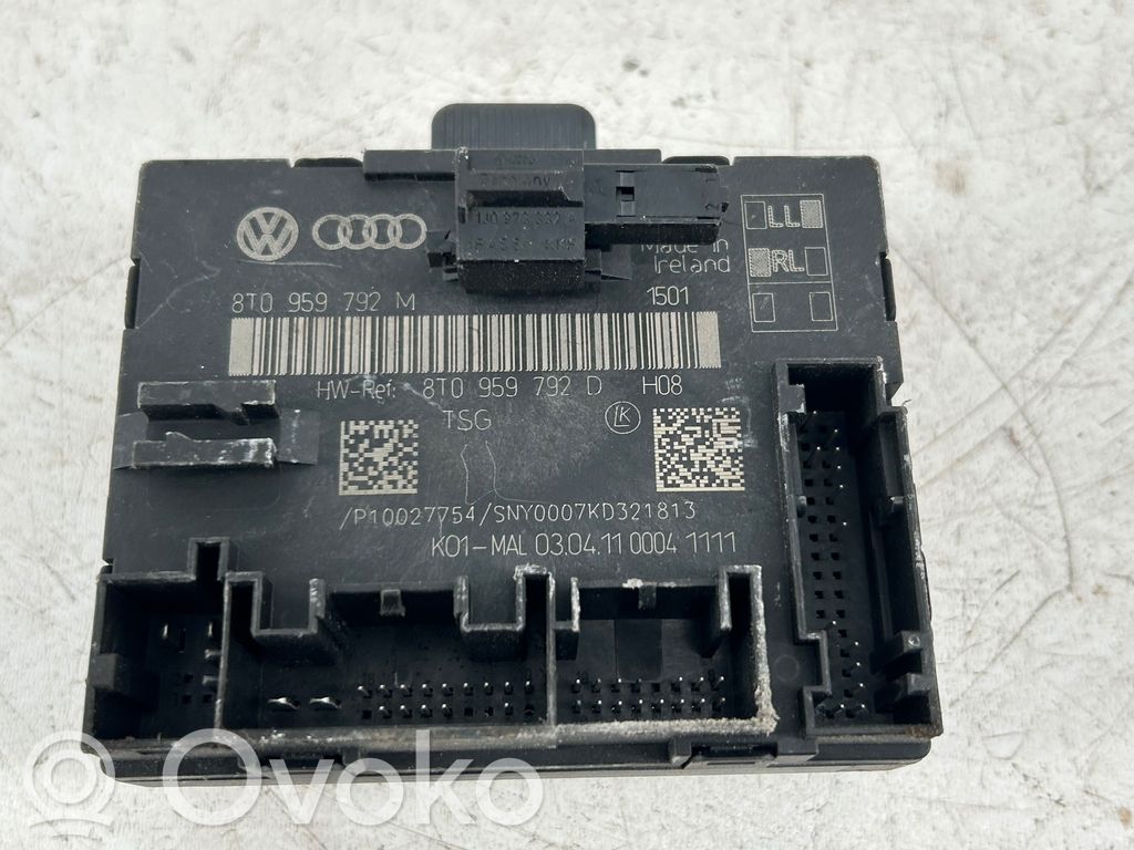 Audi A4 S4 B8 8K Unidad de control/módulo de la puerta 