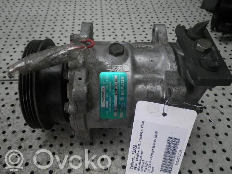 Renault Clio I Klimakompressor Pumpe 