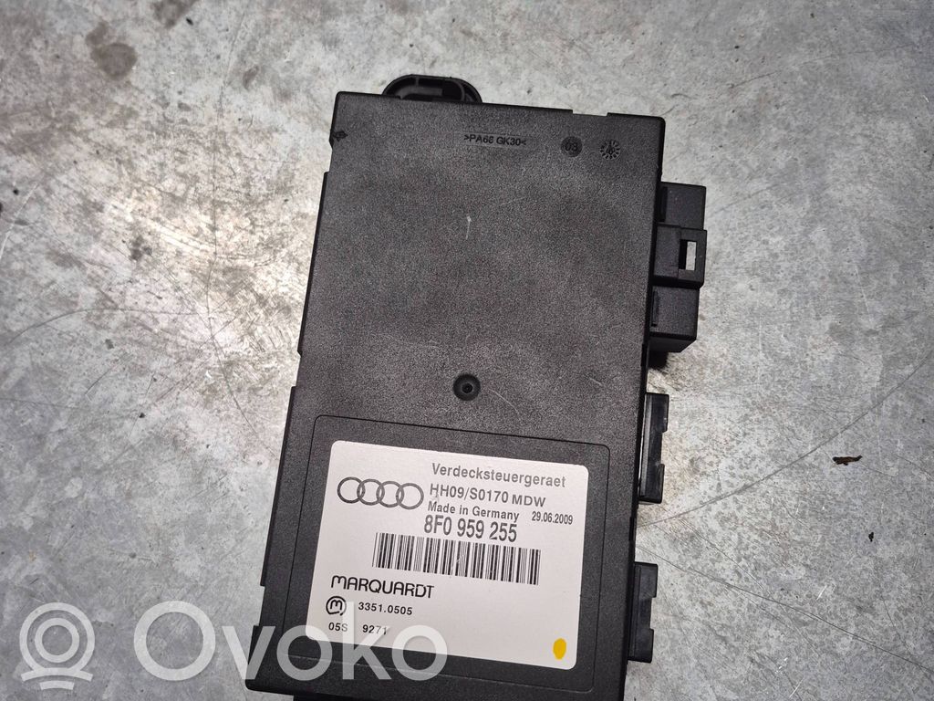 Unité de commande de toit cabriolet   8F0959255,33510505