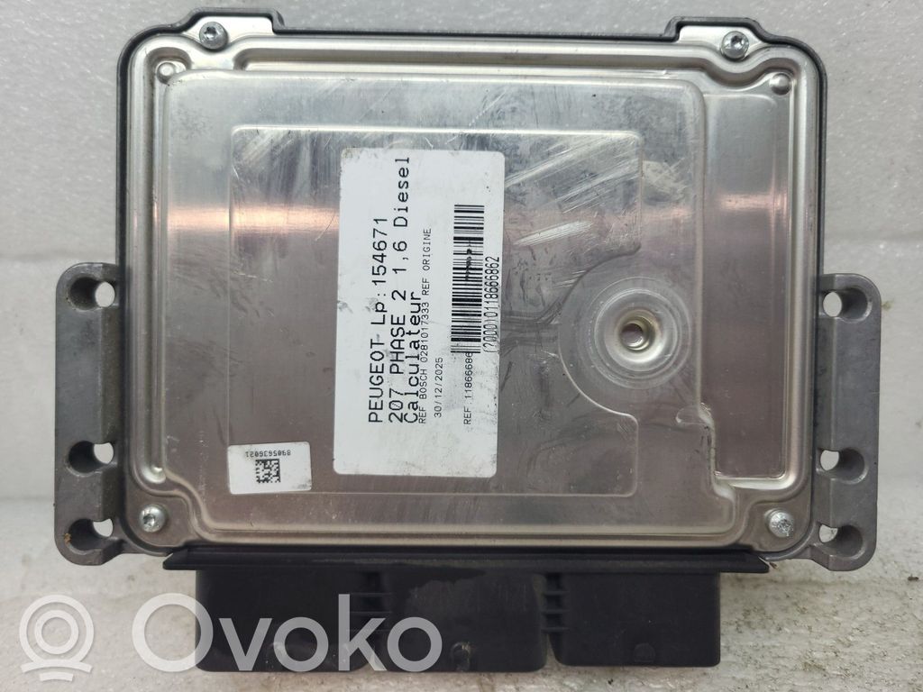 Peugeot 207 Engine control unit/module 
