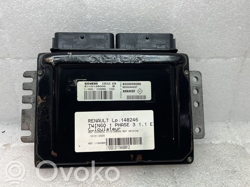 Renault Twingo I Engine control unit/module 
