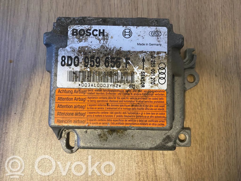 Audi A4 S4 B5 8D Module de contrôle airbag 