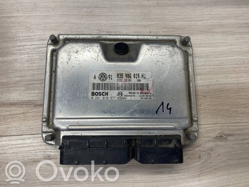 Engine control unit/module   038906019HJ,28SA5579,0281010977