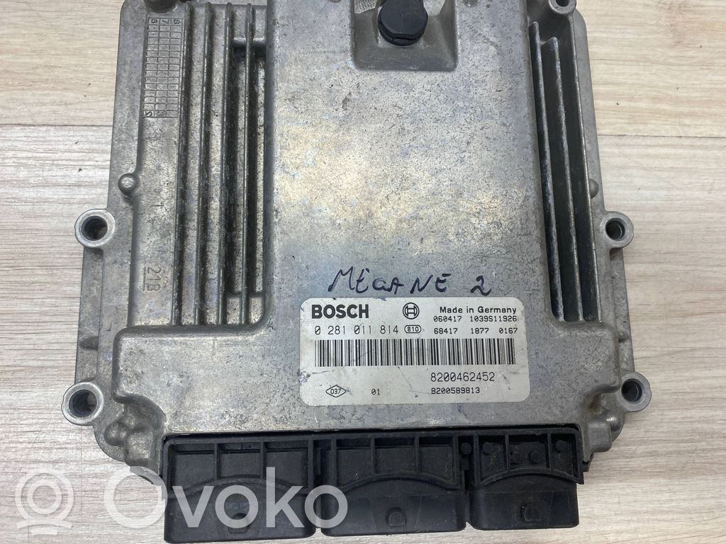 Engine control unit/module   0281011814,8200462452,8200589813