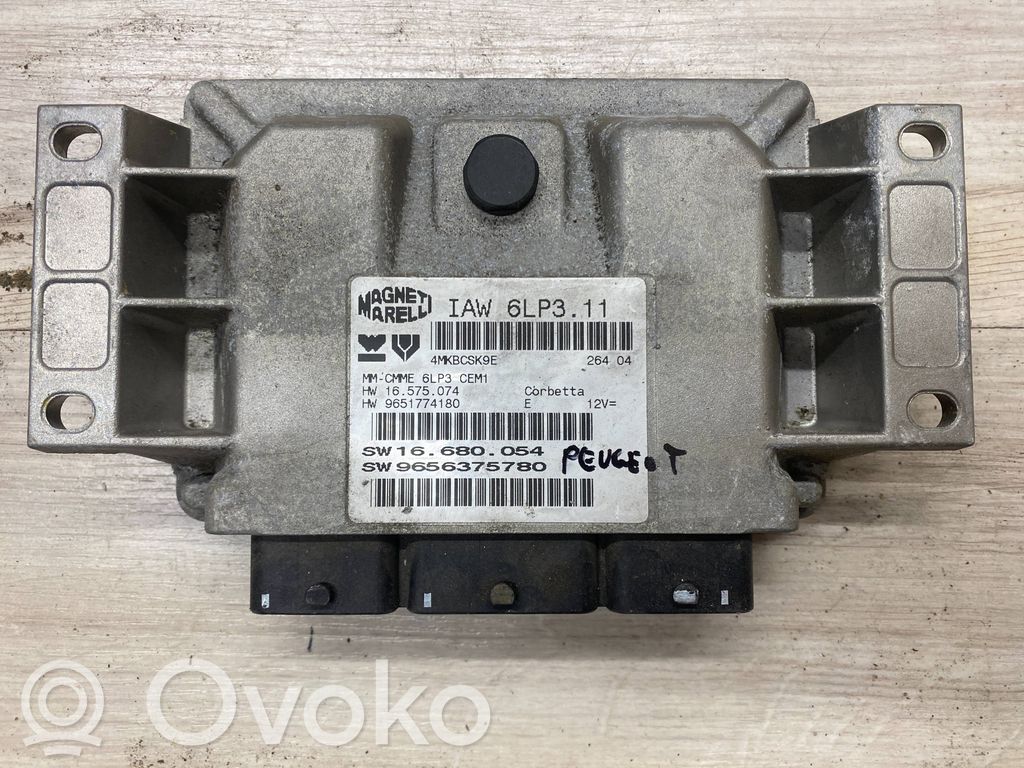Engine control unit/module   IAW6LP311,9651774180,9656375780,16575074