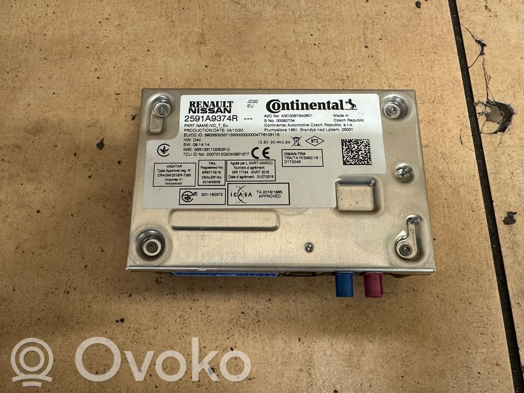 Renault Zoe Autres unités de commande / modules 