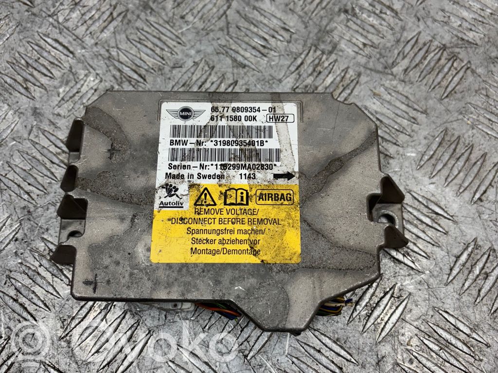 Airbag control unit/module   6577980935401,611158000K,31980935401B