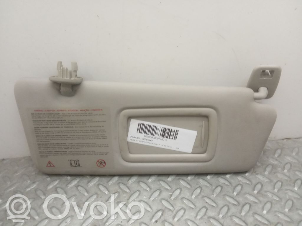Renault Megane III Osłona przeciwsłoneczna 
