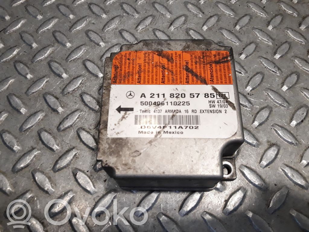 Mercedes-Benz E W211 Sterownik / Moduł Airbag 