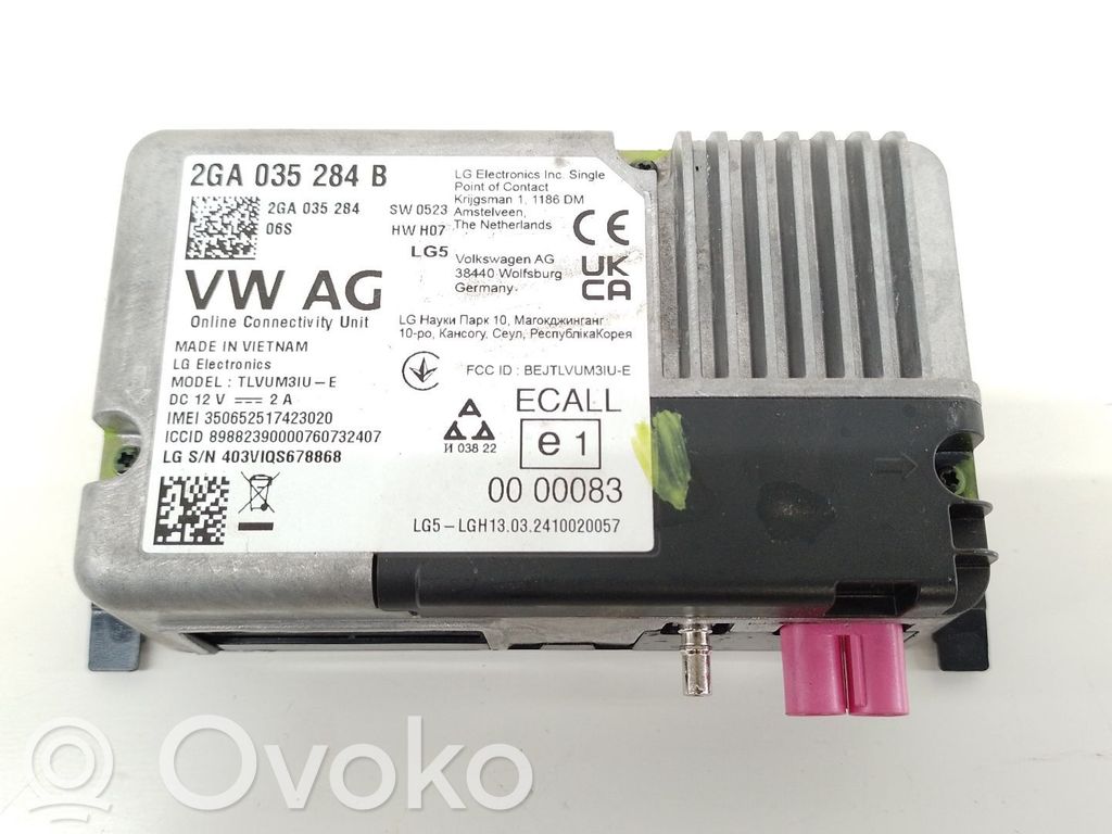Skoda Fabia Mk4 (6VA) Kiti valdymo blokai/ moduliai 