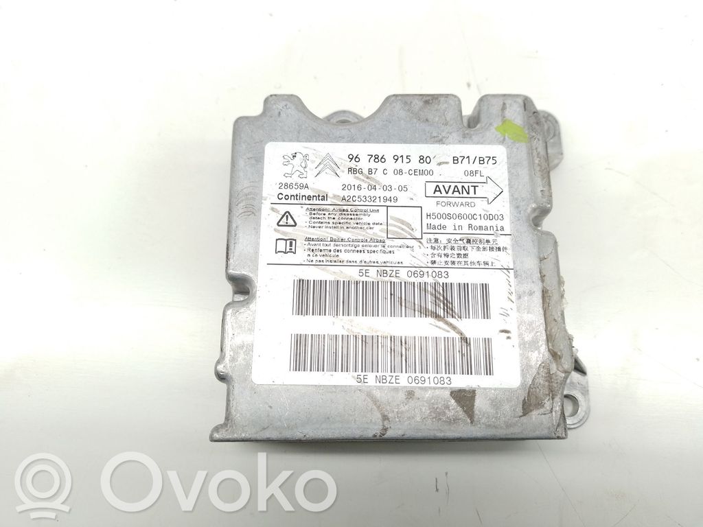 Citroen C4 Grand Picasso Unitate/modul de comandă airbaguri 
