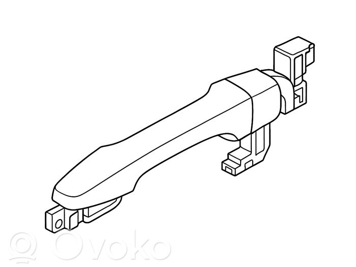 Manecilla externa puerta trasera   8T0837866B,8T0837866B