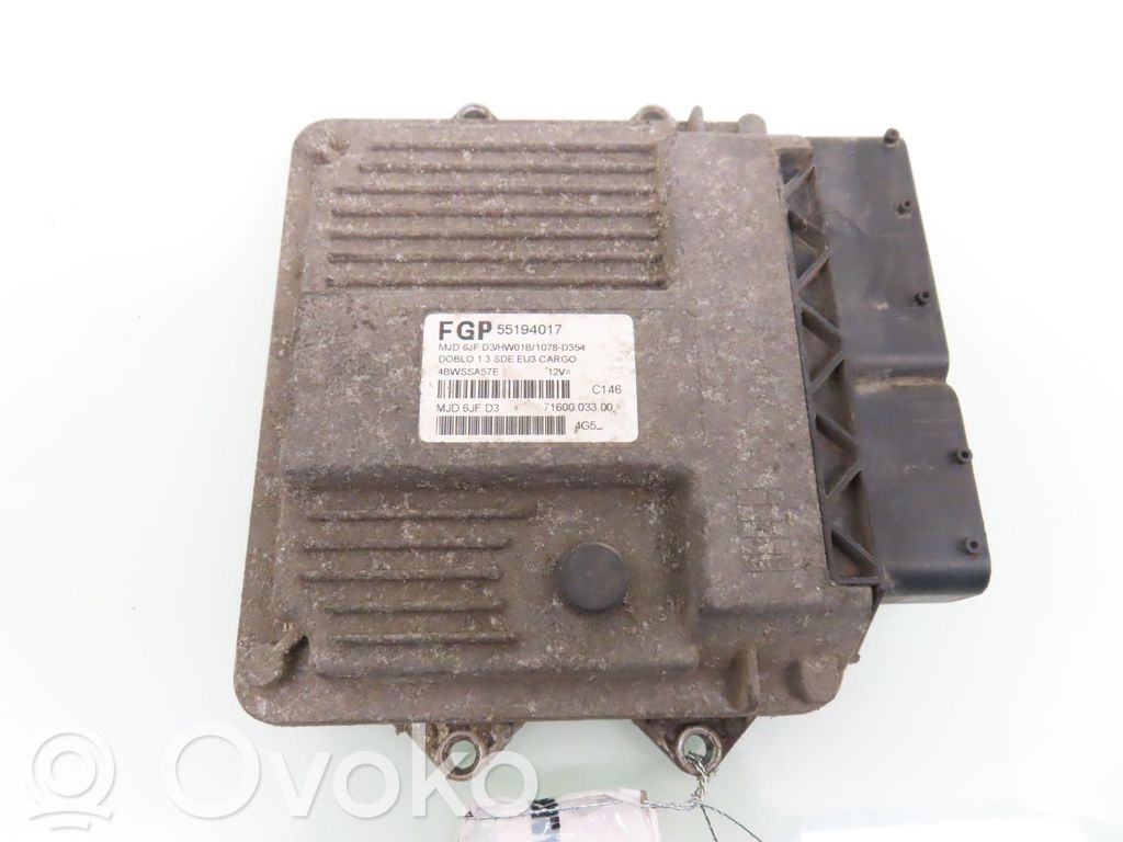 Engine control unit/module   MJD6JFD3,55194017,55194017,MJD6JFD3
