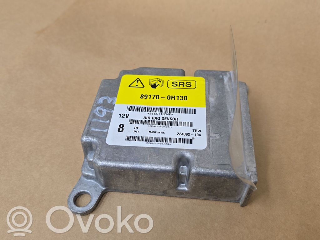 Peugeot 108 Module de contrôle airbag 
