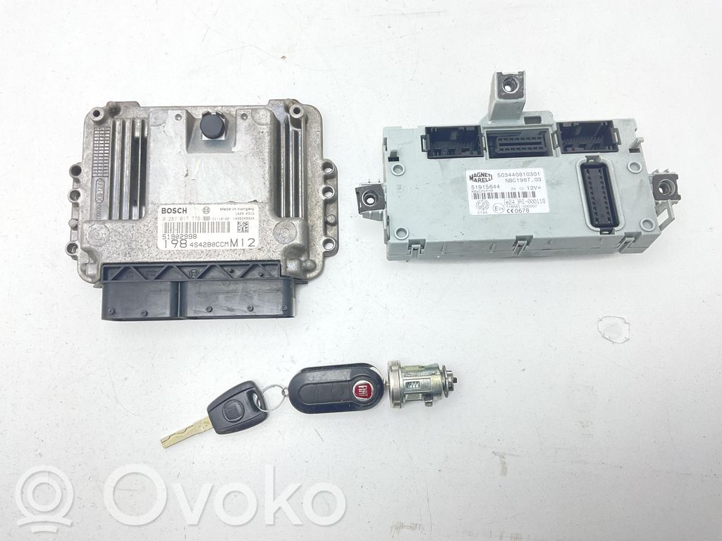 Fiat Bravo Engine ECU kit and lock set 