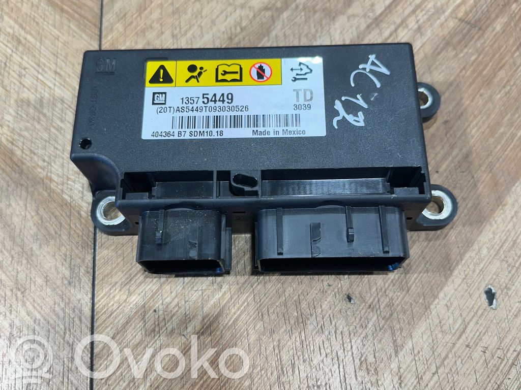 Opel Insignia A Airbag control unit/module 
