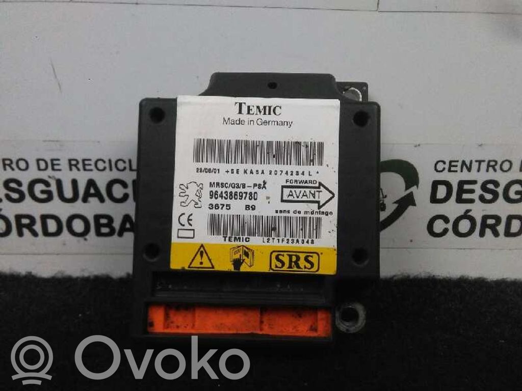 Airbag control unit/module   9643869780,TEMIC