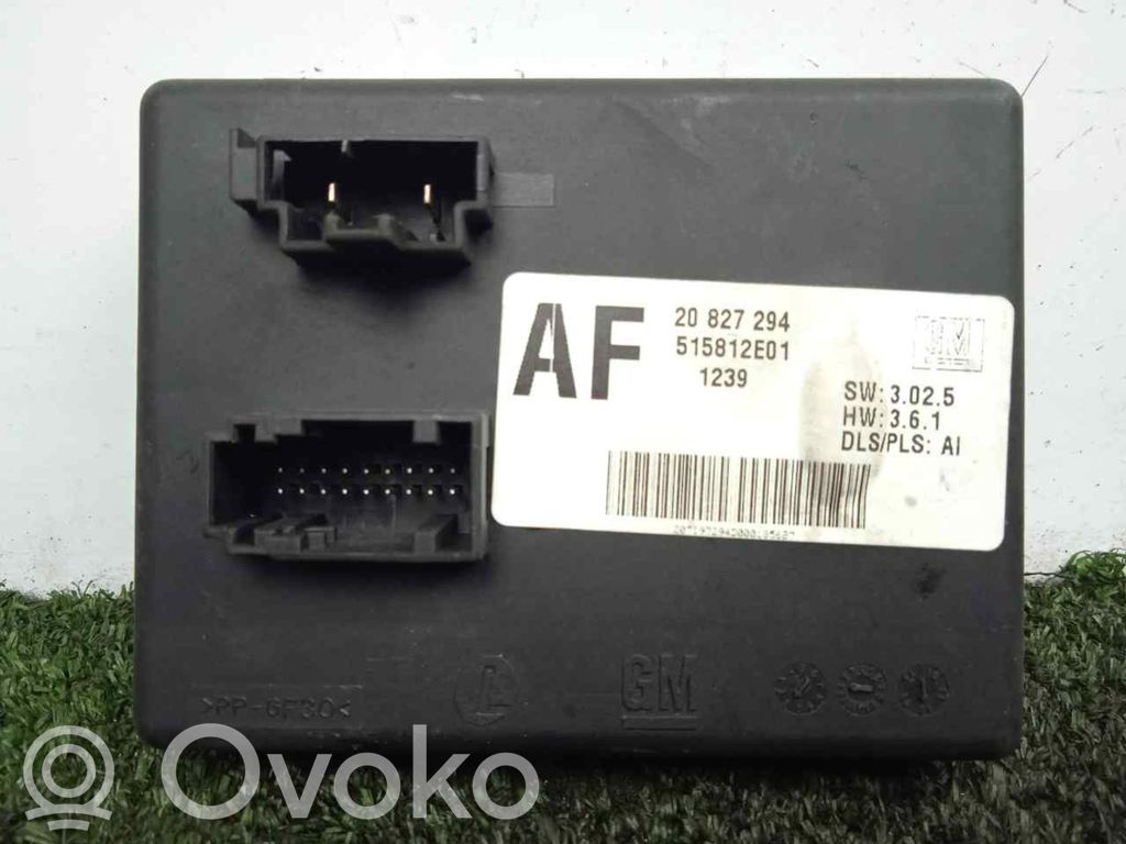 Other control units/modules   20827294515812E01