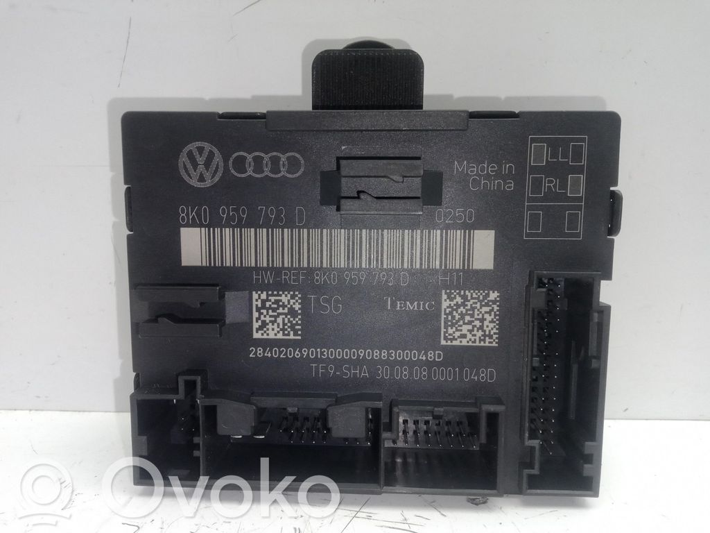 Other control units/modules   8K0959793DTF9SHA,TF9SHA,TEMIC