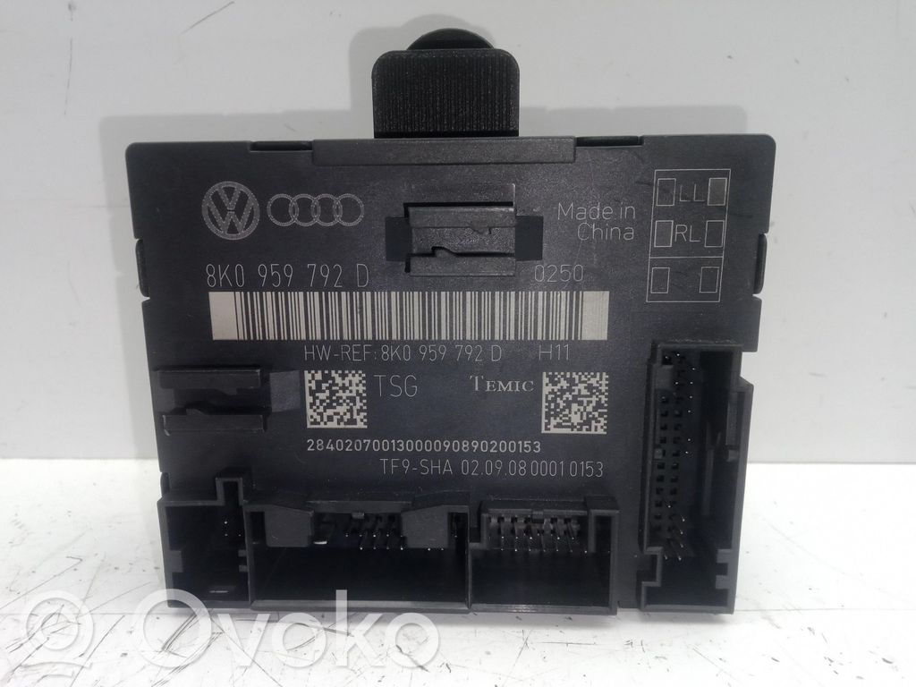 Other control units/modules   8K0959792DTF9SHA,TF9SHA,TEMIC